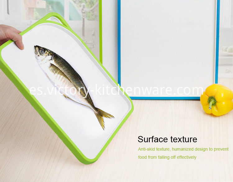 tabla de cortar de plástico doble double side plastic cutting board